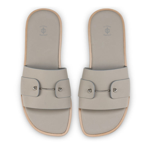 Men Slip On Leather Comfort Sandal