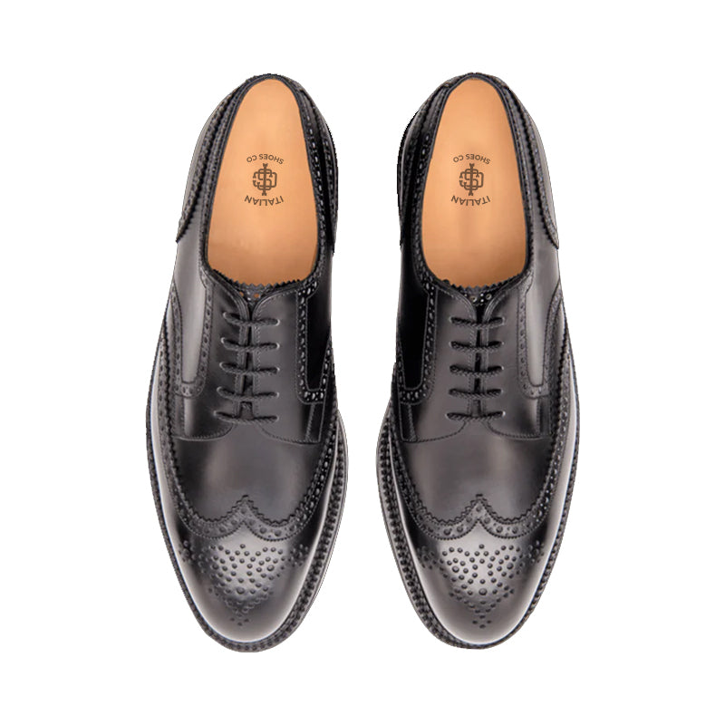 Triple Sole Derby Leather Shoes For Men