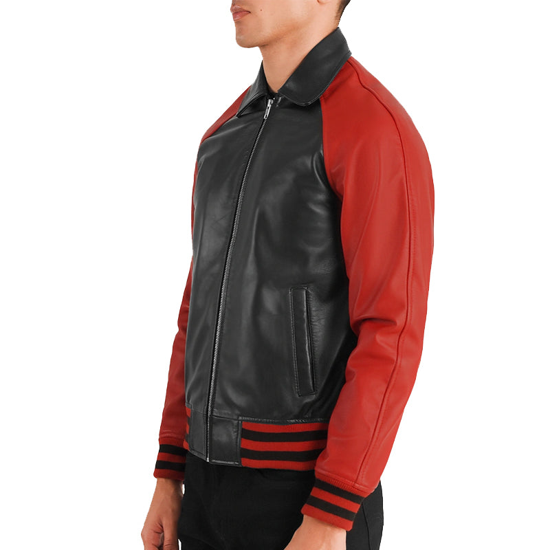 Men Solid Slim Fit Bomber Jacket