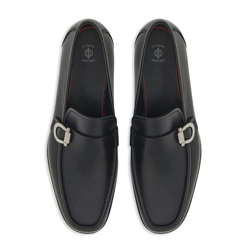 Fibbia Leather Loafer