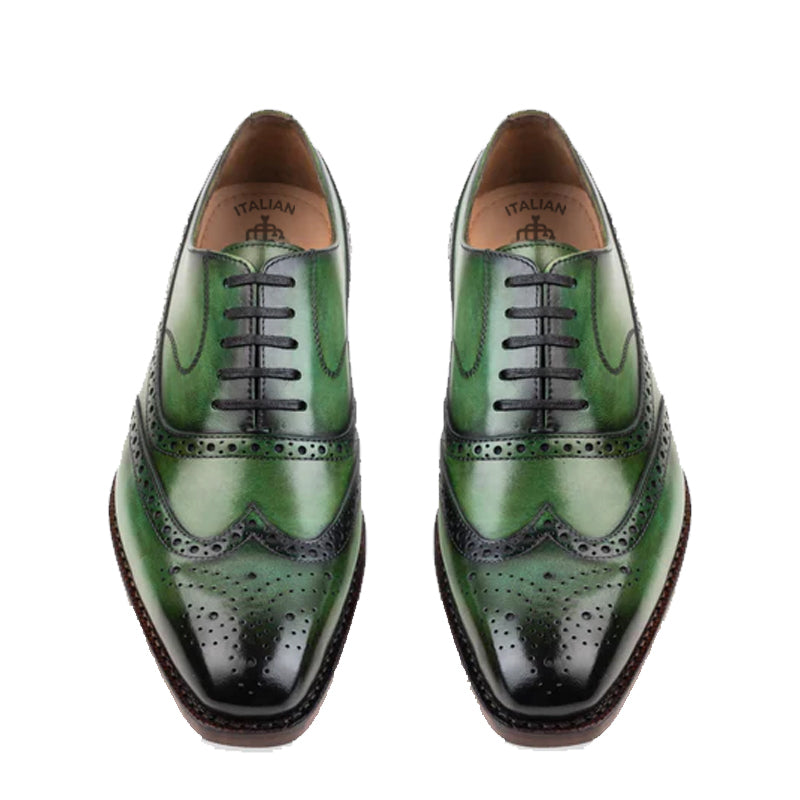 Kinsale Emerald Green Brogue Shoes