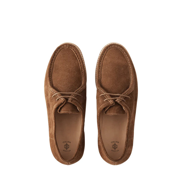 Handmade Tan Suede Leather Formal Derby Shoe