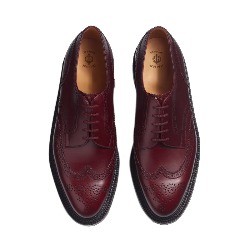 Triple Sole Derby Leather Shoes For Men