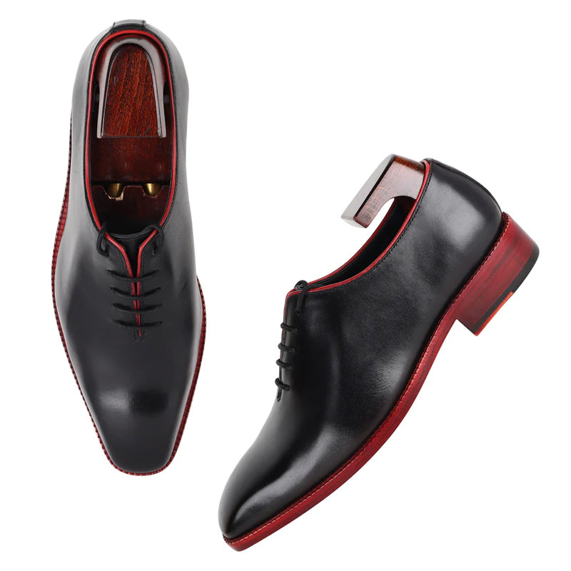 Classic Wholecut Polished Leather Oxford Shoes