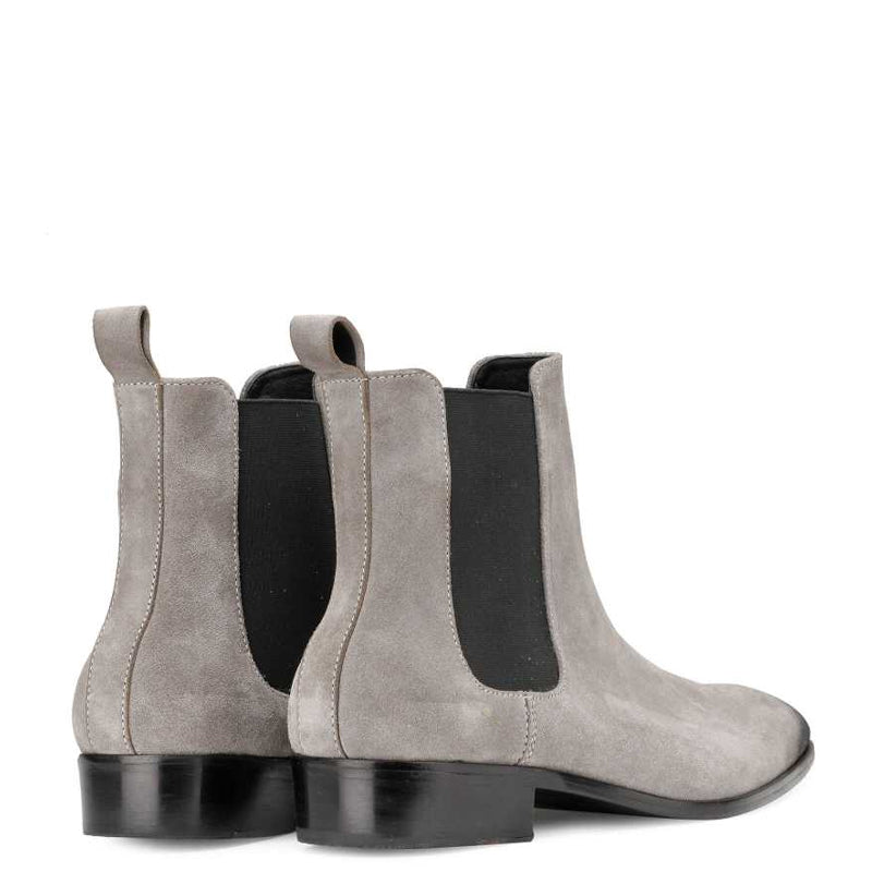 Luxury Stylish Suede Leather Chelsea Boot Grey