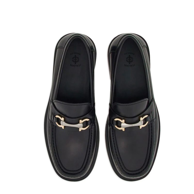 Alta Buckle Leather Loafer