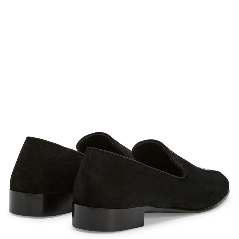 Croco Upper Suede Leather Loafers