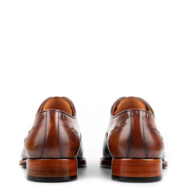 Polished Leather Handmade Oxford Shoe