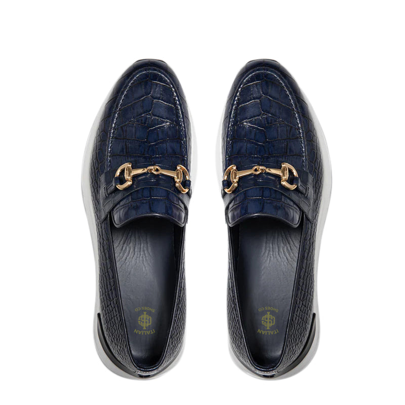 Crocodile Leather Loafer Men display picture 2