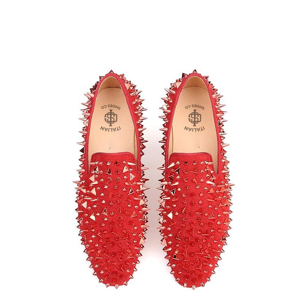Loafer  Rhinestones Rivets Prom