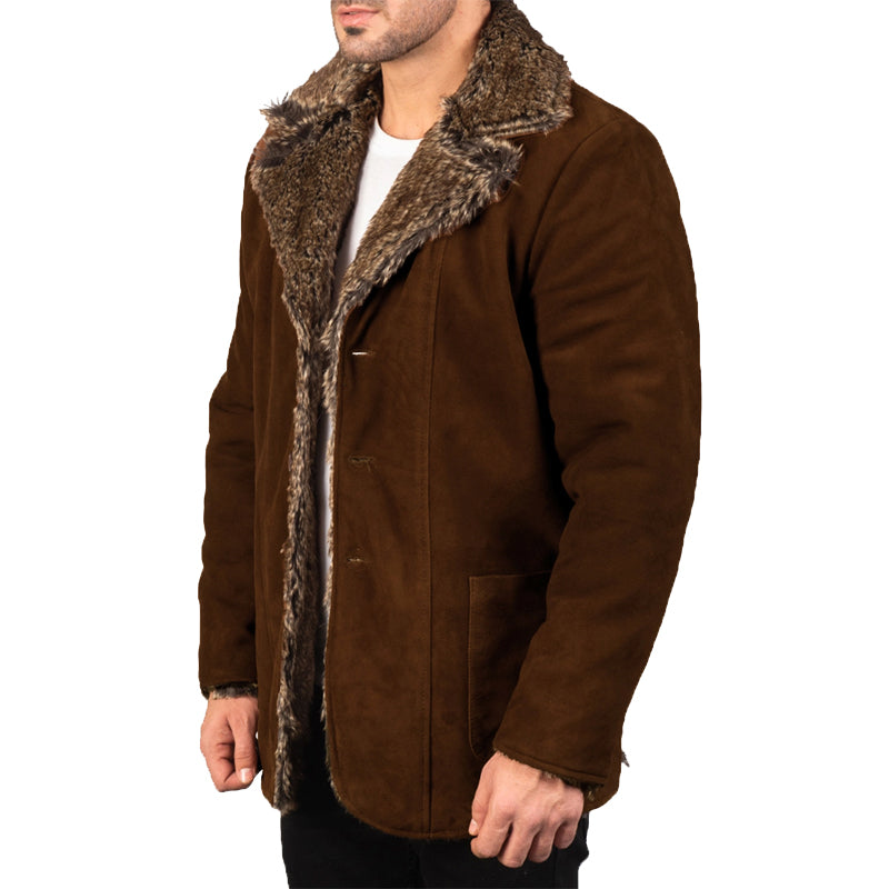 Furlong Suede Leather Coat For Men