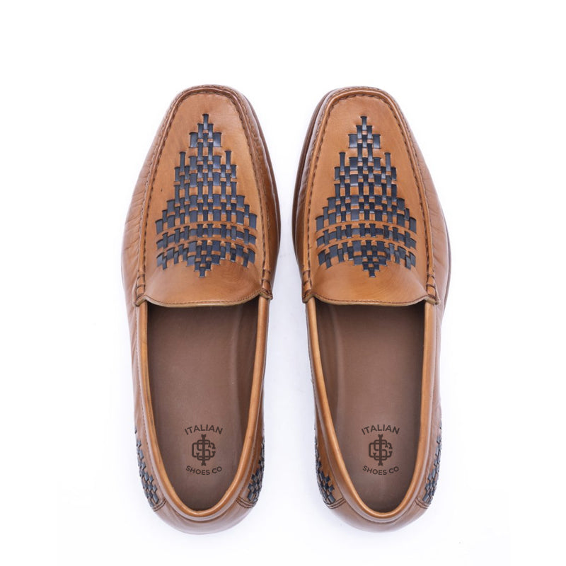 Men Slip-On Leather Tassel Loafers