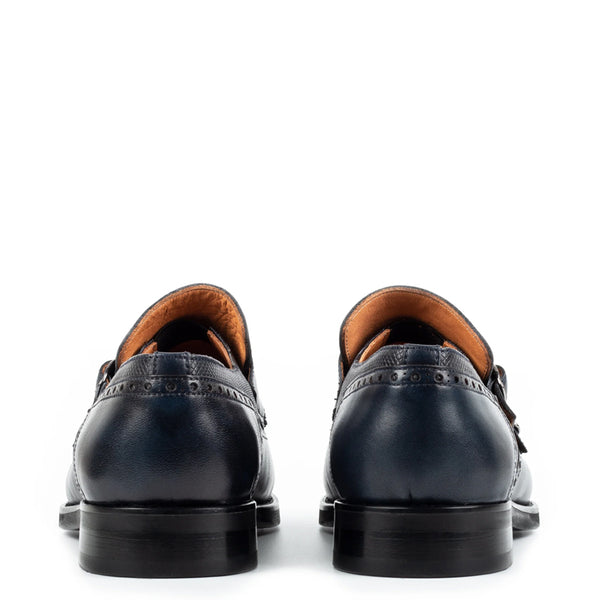 Premium Italian Leather Stylish Double Monk Shoe Tan