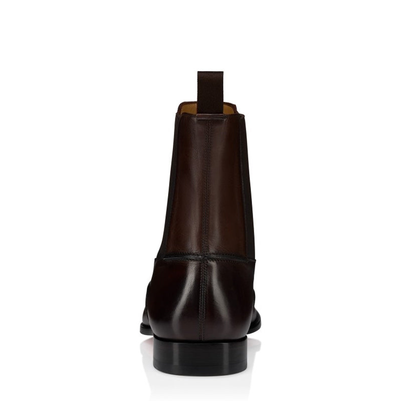 Classic Chelsea Leather Pointed Italian Boot