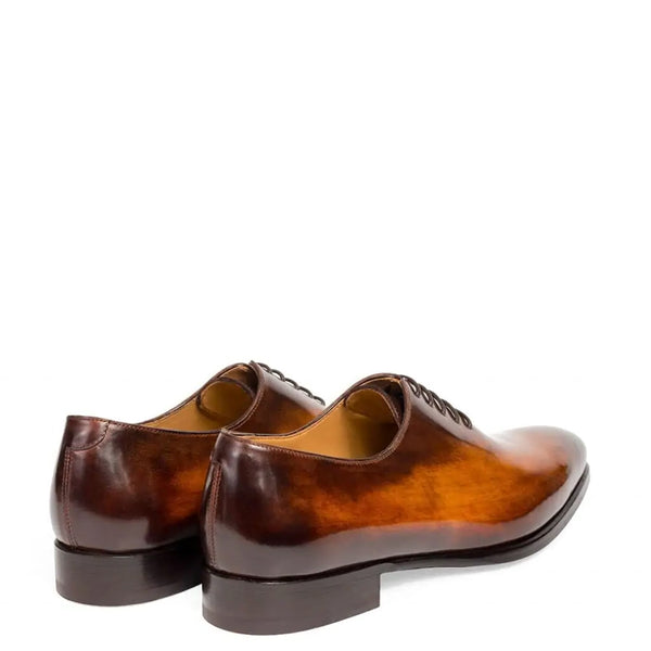 Classic Shiny Leather Oxford Tan Shoe
