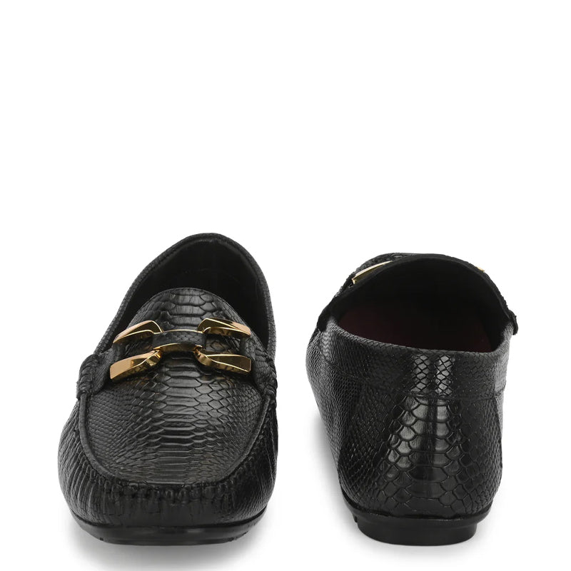 Premium Leather Buckled Loafers For Men