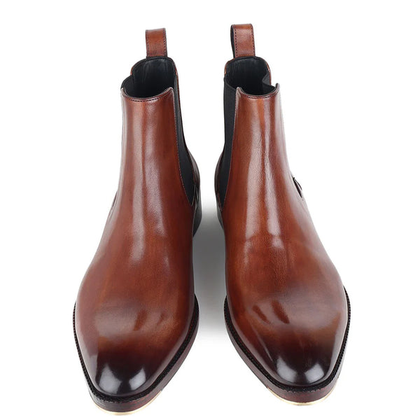 Patina Classic Leather Handmade Chelsea Boot