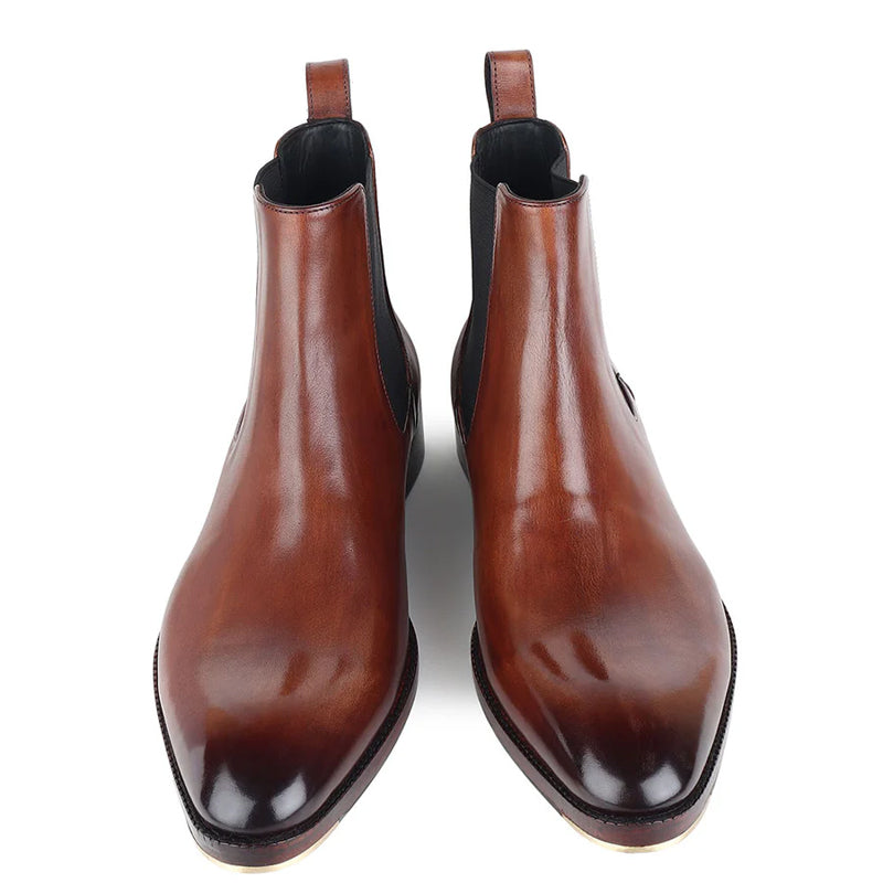 Patina Classic Leather Handmade Chelsea Boot