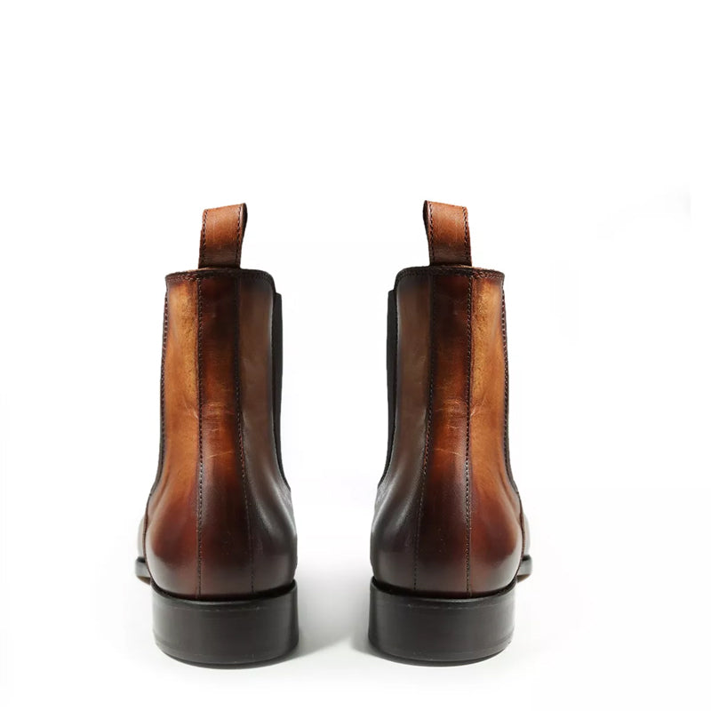 Premium Pure Solid Leather Chelsea Boots