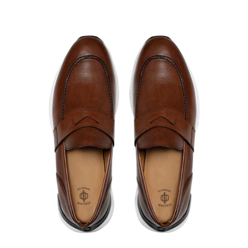 Brown Leather Men's Loafers