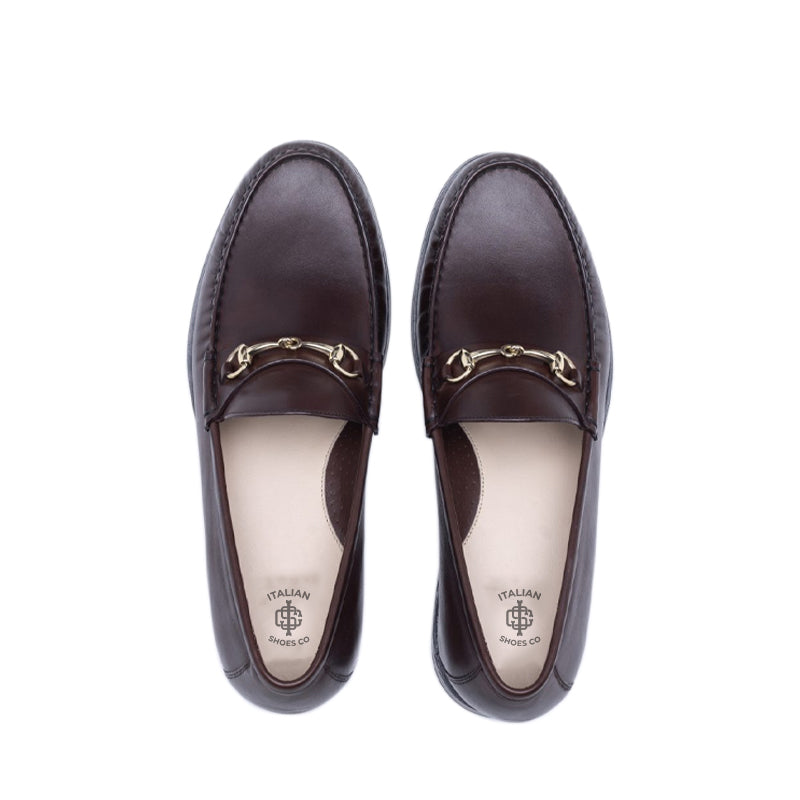 Men Tuscany Buckle Leather Loafers