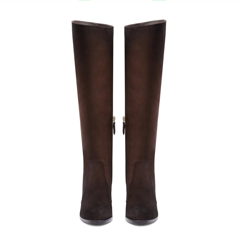 Stylish Brown Boots for Women by Italian Shoes Company