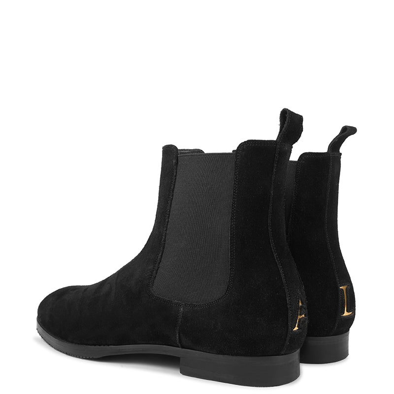 Suede Handmade High Top Leather Chelsea Boot