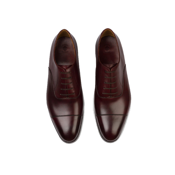 Classic Design Captoe Plain Leather Oxford Shoe