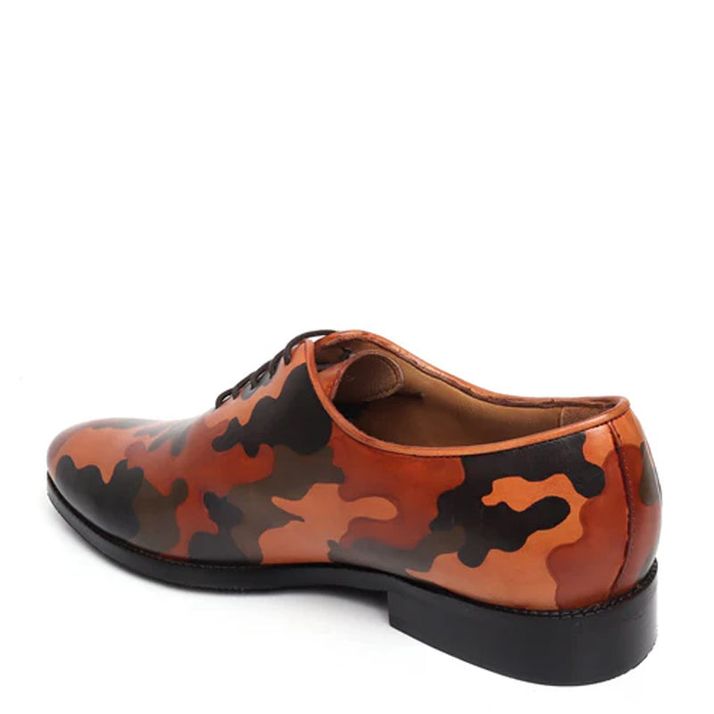 Leather Hand Painted Wholecut Oxford Shoes