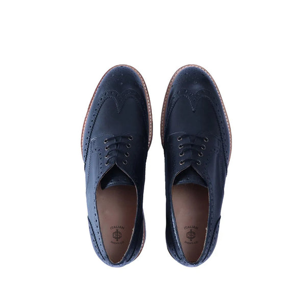 Classic Design Solid Leather Derby Shoe