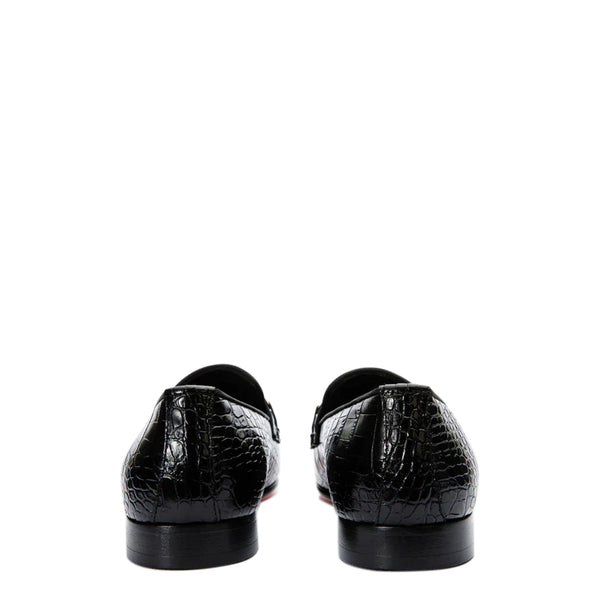 Leather Bit Loafer Men Shoes