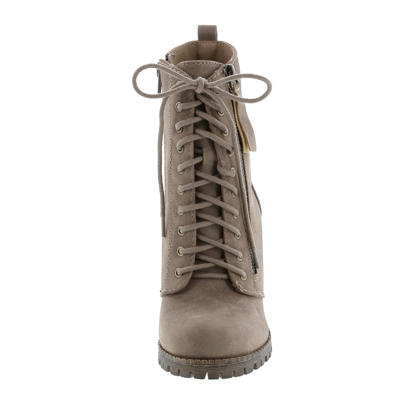 Urban Lace Up Suede Ankle Boots