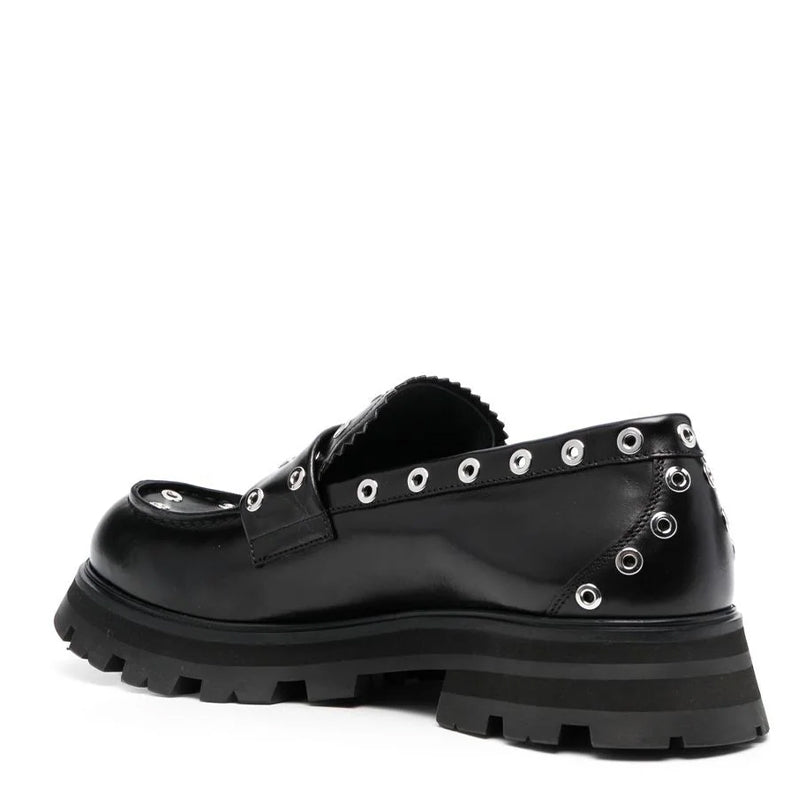 Alessandro Spike Stud Embellished Shoes Black