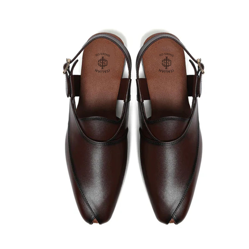 Premium Classic Leather Peshawari White Sandal