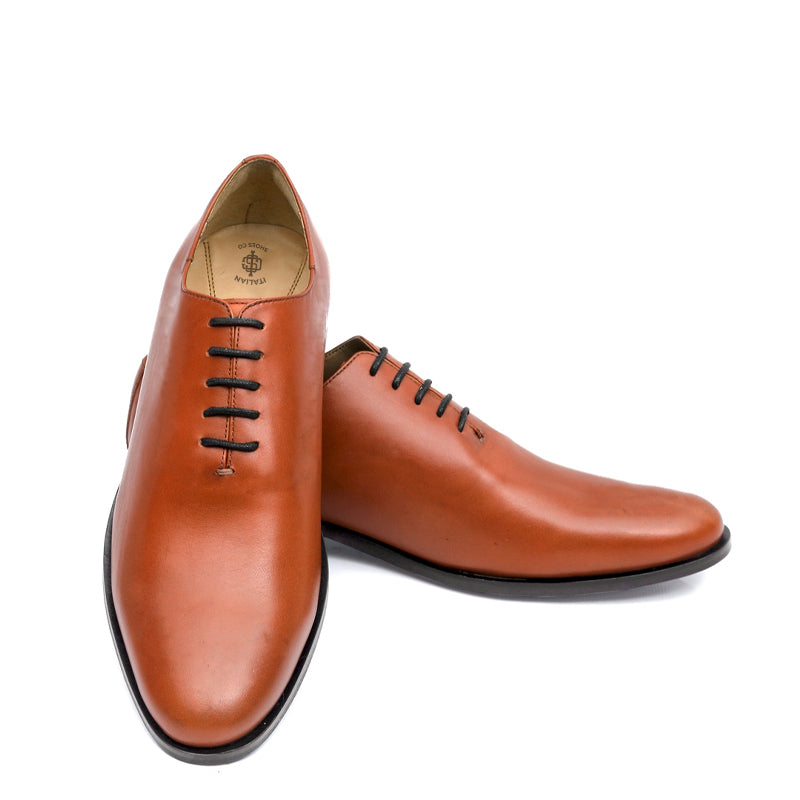 Classic Plain Wholecut Leather Oxford Shoe