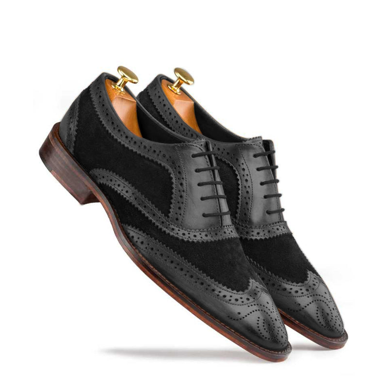 Wingtip Brogue Oxford Leather Lace Up Dress Shoes