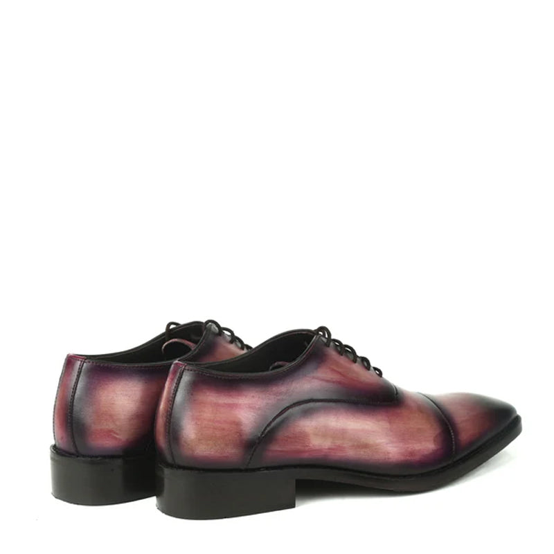 Men Cap Toe Leather Oxford Shoes