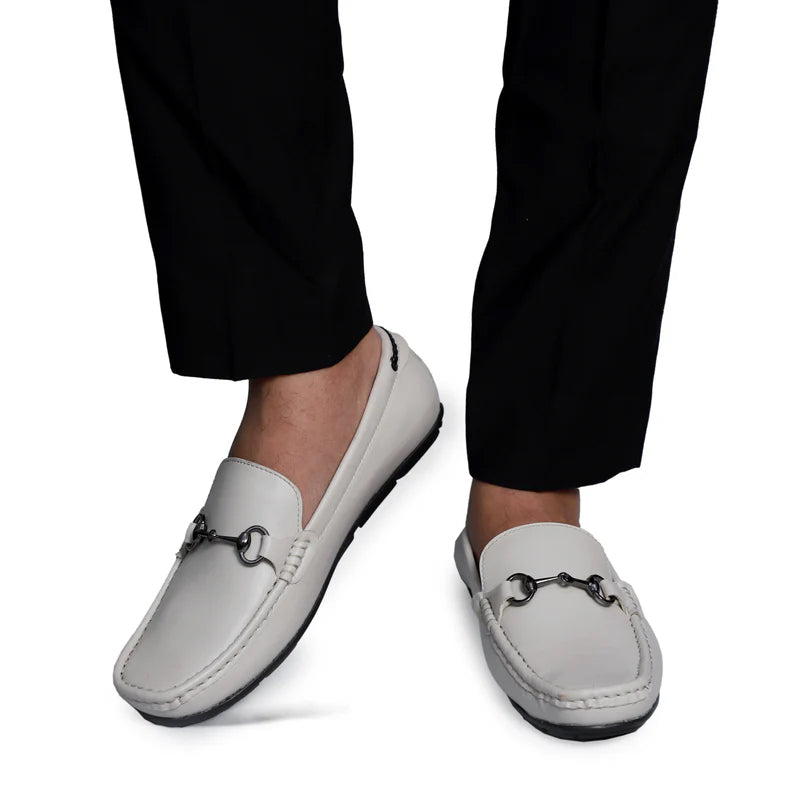 Men Round Toe Casual Leather Loafers