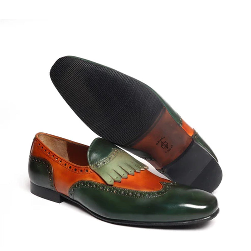 Men Solid Leather Single Monk Strap Shoes