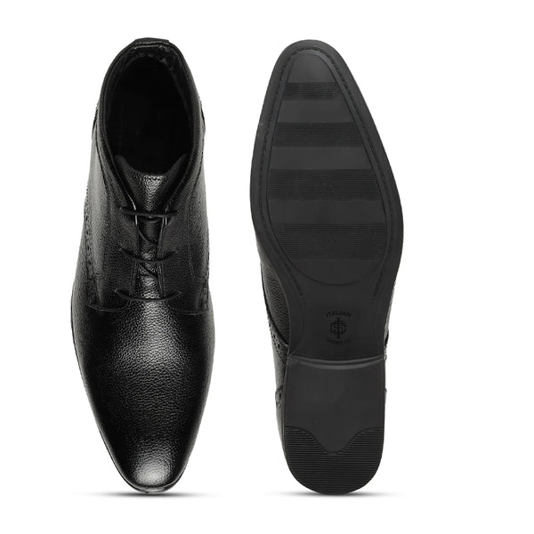 Premium Lace Up Leather Chukkas Boots