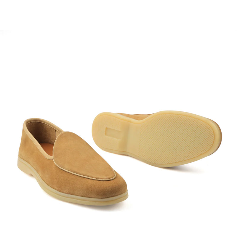 Suede Leather Solid Loafer For Men