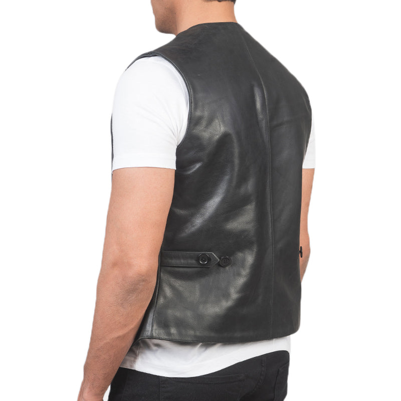 Auden Leather Vest For Men