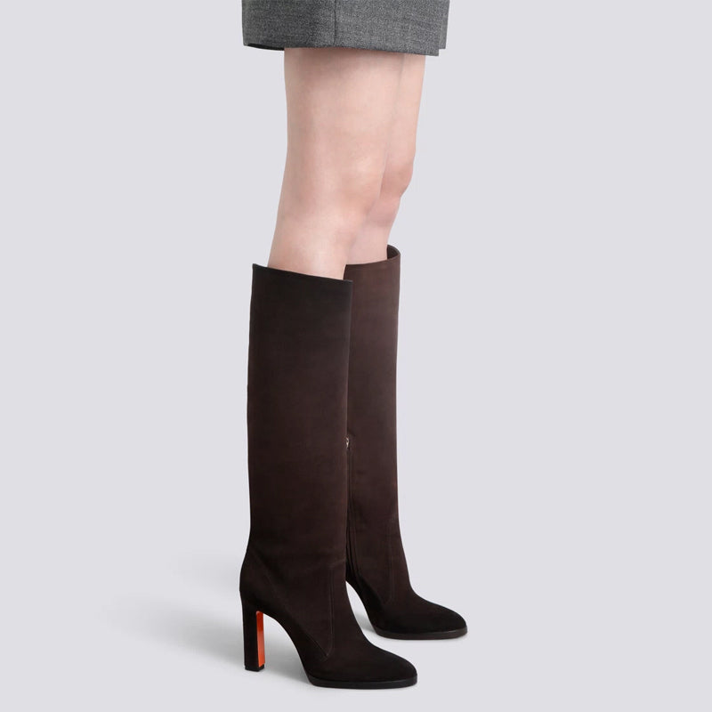 Stylish Brown Boots for Women by Italian Shoes Company