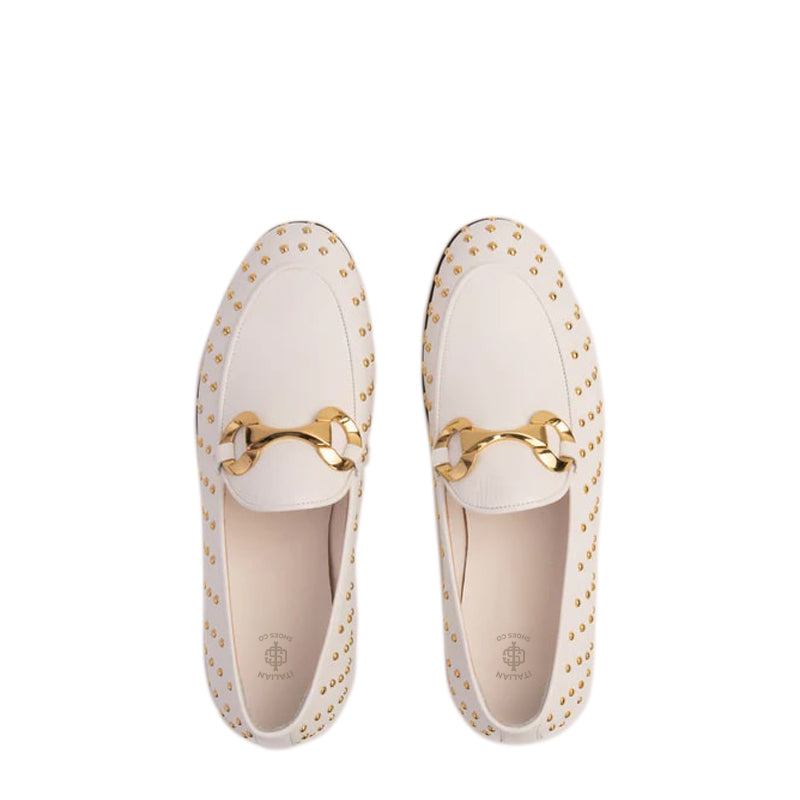Spike Leather Bit Dress Loafer Men Shoe