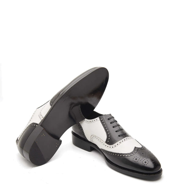Wingtip Dual Tone Leather Formal Oxford Shoe