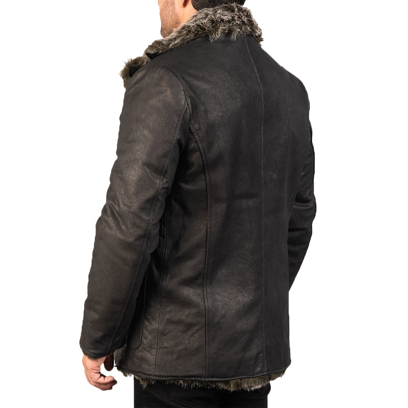 Furlong Suede Leather Coat For Men