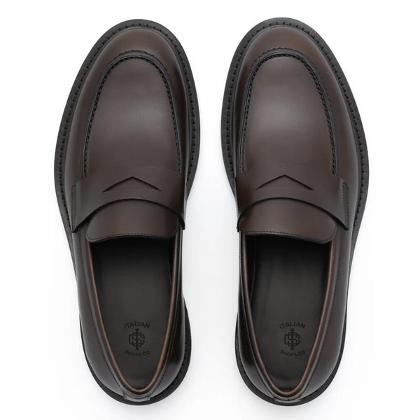 Classic Penny Solid Leather Loafers