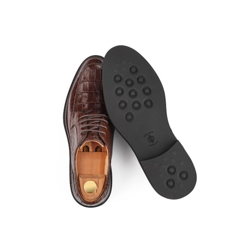 Premium Leather Textured Derby Shoe
