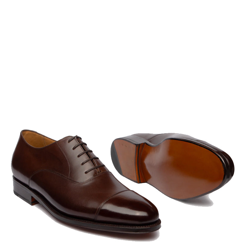 Classic Design Captoe Plain Leather Oxford Shoe
