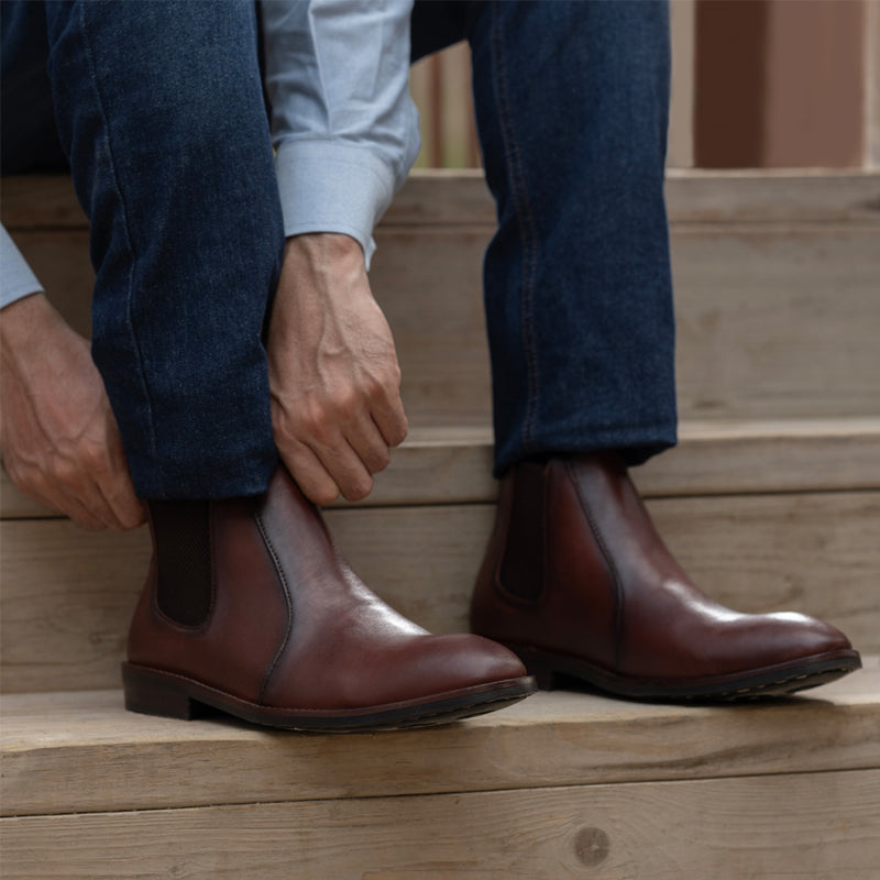 Clarkson Chelsea Leather Boots For Men